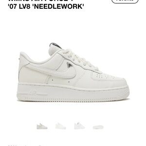 Nike Air Force 1 07 LV8 “chrome tip sail tip” needlework Low-Top
